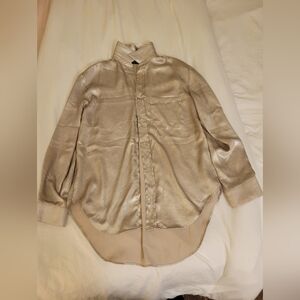 Zara Women's Satin Beige Blouse